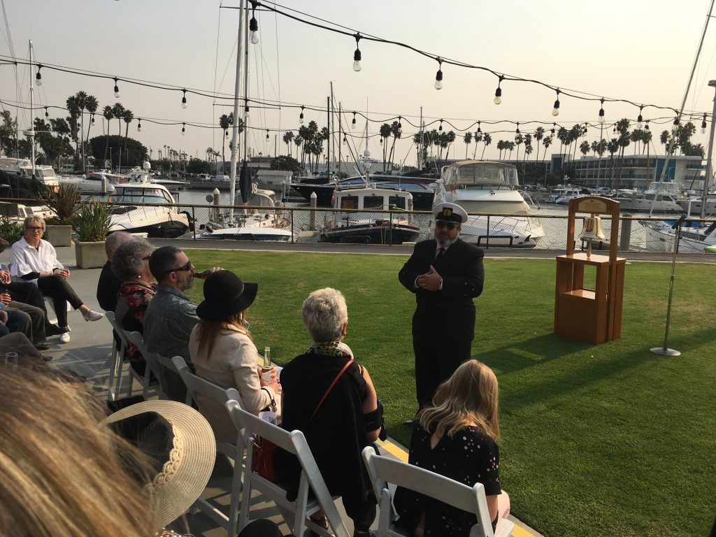 Upscale Sea Captain VIP Memorial Service at Del Rey Yacht Club, Marina