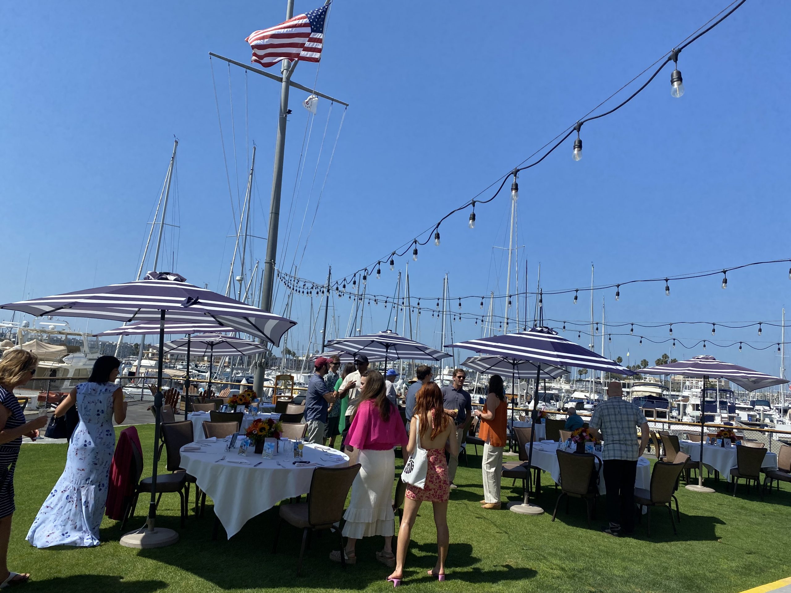 Beach Memorial and cremation at Marina Del Rey Yacht Club, CA