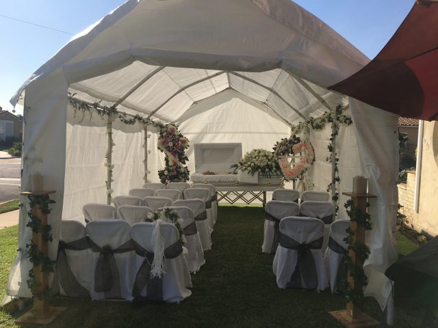 Beautiful Home wake for small family and cremation